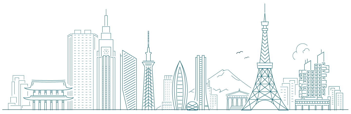 東京の都市イラスト